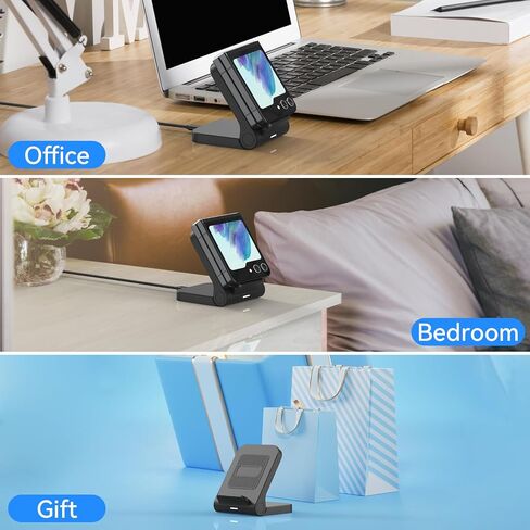 Geyo 15W Fast Wireless Charger Stand for Samsung Galaxy Z Flip 8, Non-Fold in Kuwait