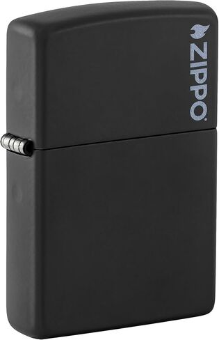 Zippo Logo Black Matte Pocket Lighter in Kuwait