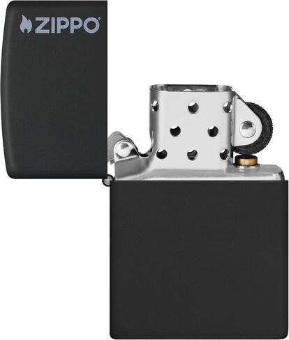 Zippo Logo Black Matte Pocket Lighter in Kuwait