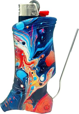 2pk Bundle - Toker Poker - Bic Lighter Case Multi Tool, All Inclusive Tool for Camping and Other - Cosmic Creation, Earth Echo in Kuwait