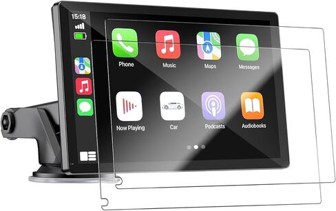 for HAUXIY Q9S Screen Protector,9 Inch Film for HAUXIY Portable Apple Carplay,Touch Screen Protector Foils Navigation Display Screen Protective Film HD Clear (2 Pack) in Kuwait
