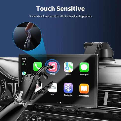 for HAUXIY Q9S Screen Protector,9 Inch Film for HAUXIY Portable Apple Carplay,Touch Screen Protector Foils Navigation Display Screen Protective Film HD Clear (2 Pack) in Kuwait