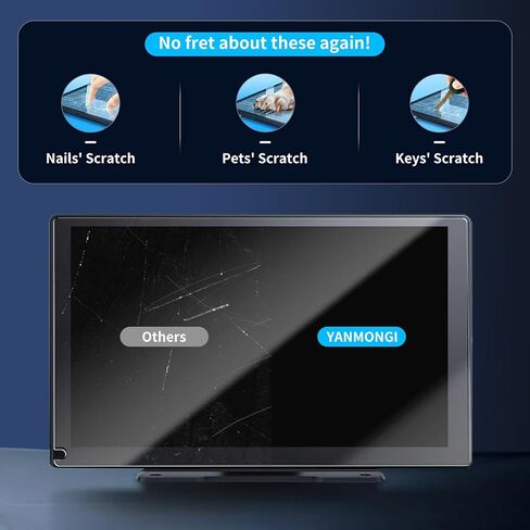 for HAUXIY Q9S Screen Protector,9 Inch Film for HAUXIY Portable Apple Carplay,Touch Screen Protector Foils Navigation Display Screen Protective Film HD Clear (2 Pack) in Kuwait