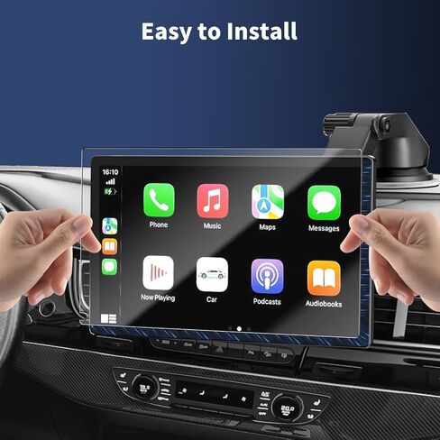 for HAUXIY Q9S Screen Protector,9 Inch Film for HAUXIY Portable Apple Carplay,Touch Screen Protector Foils Navigation Display Screen Protective Film HD Clear (2 Pack) in Kuwait