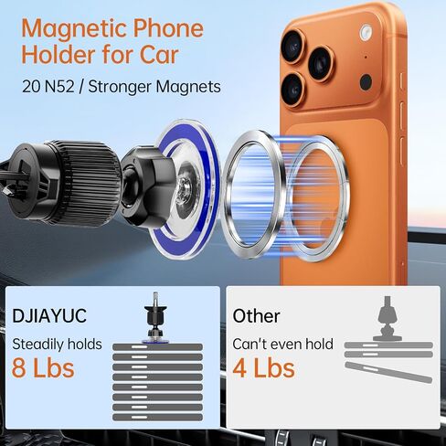Air Vent Phone Mount for Car, Magnetic for MagSafe & Dashboard in Kuwait