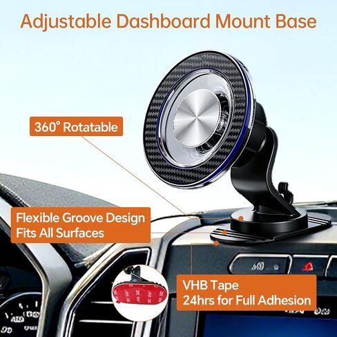 Air Vent Phone Mount for Car, Magnetic for MagSafe & Dashboard in Kuwait