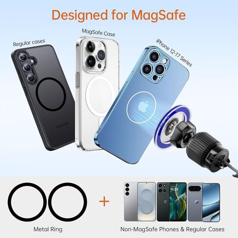 Air Vent Phone Mount for Car, Magnetic for MagSafe & Dashboard in Kuwait