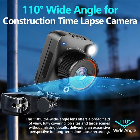 Dsoon Time Lapse Camera WiFi, 4K Outdoor Timelapse Camera with App, Solar Ready, IP66 Waterproof, 110° Wide Angle, Long Battery Life, 32GB Card, for Construction, Building & Renovation Monitoring in Kuwait