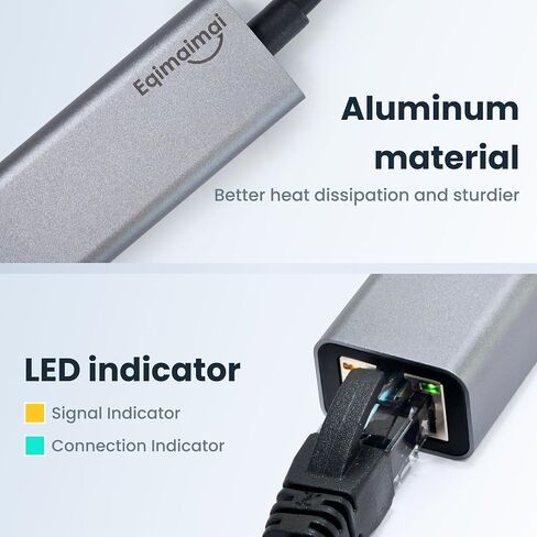 USB Ethernet Adapter 2-Pack,2Pcs USB A to Ethernet Gigabit Network Adapter Compatible with Windows, MacOS, Linux, and More USB A to RJ45 with 1000MBPS (2*USBA to RJ45) in Kuwait