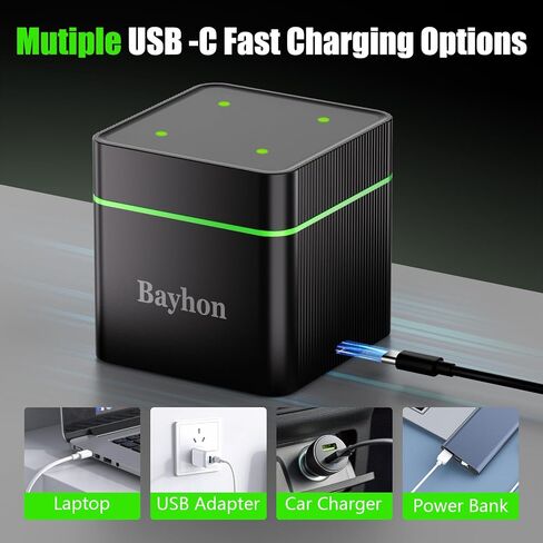 10000mAh D Rechargeable Batteries with 4-Slot Type-C Charger in Kuwait