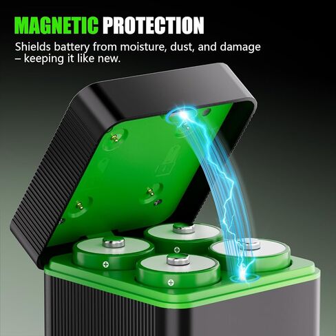 10000mAh D Rechargeable Batteries with 4-Slot Type-C Charger in Kuwait