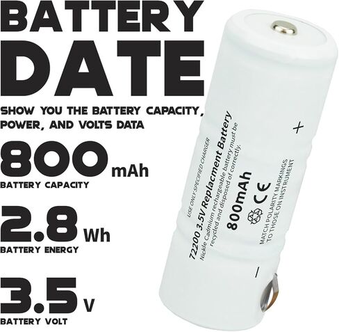 72200 3.5V 800mAh Ni-Cd Battery for Welch Allyn Power Handle 71000 71670 in Saudi Arabia