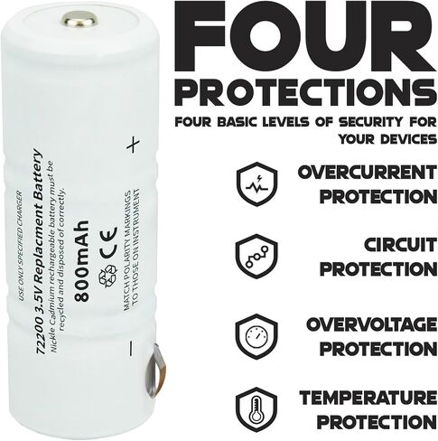 72200 3.5V 800mAh Ni-Cd Battery for Welch Allyn Power Handle 71000 71670 in Saudi Arabia