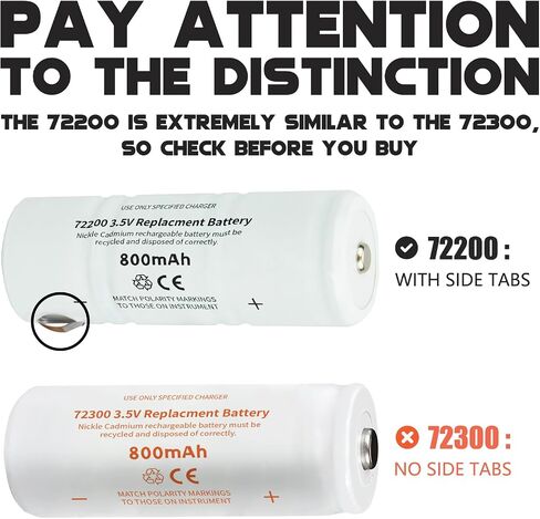 72200 3.5V 800mAh Ni-Cd Battery for Welch Allyn Power Handle 71000 71670 in Saudi Arabia