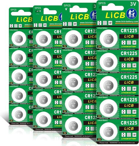 LiCB CR1225 Battery,Long-Lasting & High Capacity CR1225 Lithium Batteries,3 Volt Coin & Button Cell (5-Pack) in Kuwait