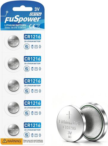 CR1216 Watch Battery CR 1216 Battery 3V Lithium Button Cell Battery (5 Count (Pack of 1)) in Saudi Arabia