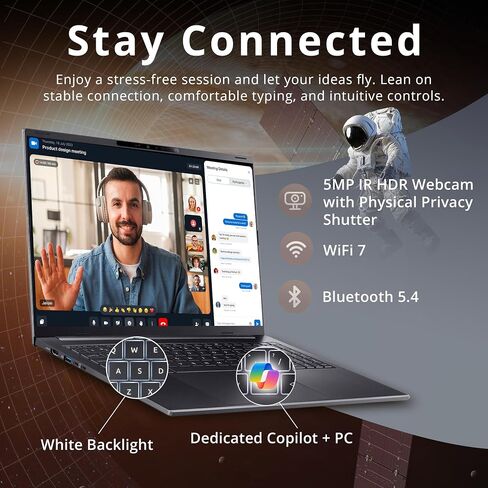 Hotface Customized Laptop, Created Using Acer Swift Go 16 AI Copilot+ PC 16" WUXGA Touch Laptop, AMD Ryzen AI 7 445, 16GB RAM, 512GB/1TB/2TB SSD, AMD Radeon 840M, Backlit Keyboard, Win 11, Black in Kuwait