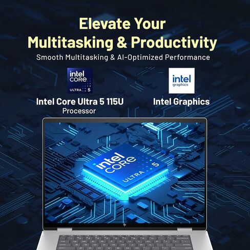 Acer Plus Spin 714 14" WUXGA Touch 2-in-1 Chromebook, Intel Core Ultra 5 115U, 8GB LPDDR5, 416GB Storage(256GB SSD&160GB Dock Station), Intel Graphics, Backlit Keyboard, DTS Audio, Chrome OS, Gray in Kuwait