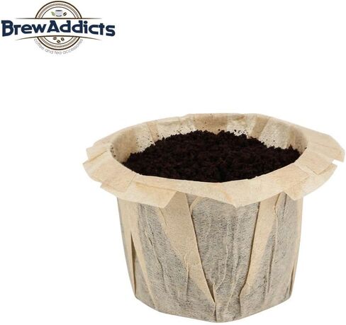 300 Paper Coffee Single-Use Filters, Brown, All-Natural & Unbleached for Keurig Brewers and Compatible with K-Cup Pods 1.0 & 2.0 Models, Disposable filters in Kuwait