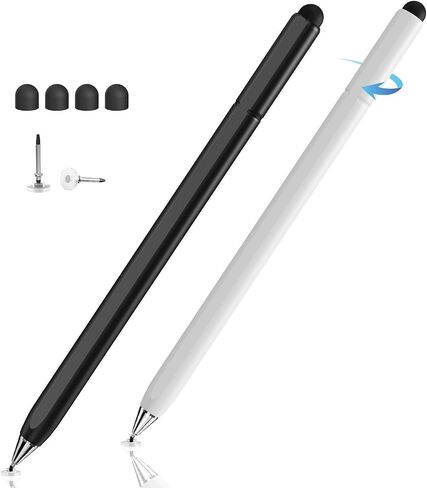 Stylus Pen for Touchscreen, 2-in-1 Magnetic Body & Rotate Stylists Pens in Kuwait