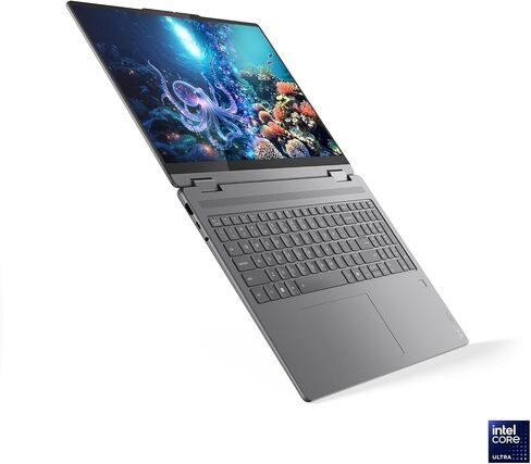 Lenovo Yoga 7 16ILL10 83JT0000US 16" Touchscreen Rugged Convertible Copilot+ PC 2 in 1 Notebook - WUXGA - 60 Hz - Intel Core Ultra 5 226V - 16 GB - 512 GB SSD - English Keyboard - Luna Gray - Intel Ch in Kuwait