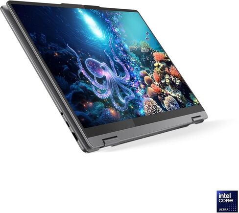 Lenovo Yoga 7 16ILL10 83JT0000US 16" Touchscreen Rugged Convertible Copilot+ PC 2 in 1 Notebook - WUXGA - 60 Hz - Intel Core Ultra 5 226V - 16 GB - 512 GB SSD - English Keyboard - Luna Gray - Intel Ch in Kuwait