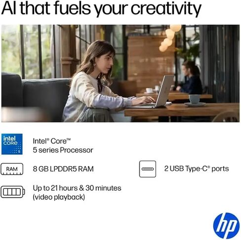HP OmniBook 5 Flip (Next Gen Envy x360) 2-in-1 Touchscreen AI PC Laptop (14" FHD+, Intel 10-Core 7 150U (> i7 1355U), 16GB DDR5, 512GB SSD) for Designer, IST Hub, 5MP IR Webcam, Win 11 Home in Kuwait