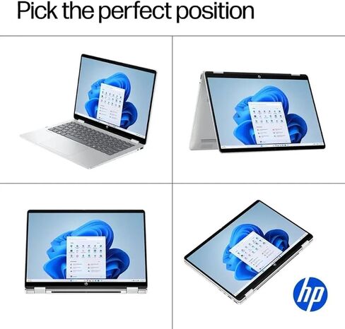 HP OmniBook 5 Flip (Next Gen Envy x360) 2-in-1 Touchscreen AI PC Laptop (14" FHD+, Intel 10-Core 7 150U (> i7 1355U), 16GB DDR5, 512GB SSD) for Designer, IST Hub, 5MP IR Webcam, Win 11 Home in Kuwait