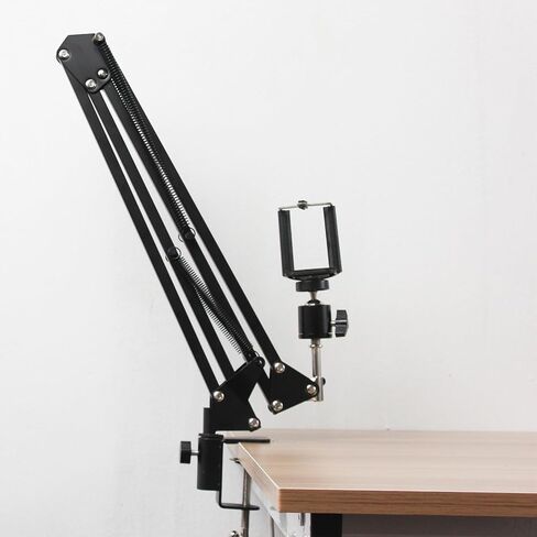 PATIKIL 2Pack Boom Arm Joint Head Converter, 3/8" Screw Head Bolt Mount Connector Adapter for Mic Stand Phone Holder Boom Scissor Arm Stand, Silver in Kuwait