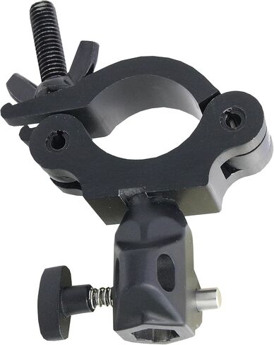 Kupo Slim Type Half Coupler, Low Profile Professional Rigging Clamp with Baby Receiver for Truss and Pipe Mounting in Lighting and Production Systems - Black (KG814211) in Kuwait