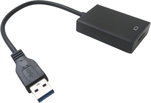 Ultra HD 1080P Video/Audio Transfer Adapter for PC Laptop to External Monitors & Projectors, Support for Windows 7/8/10 Compatible USB 3.0 to HDMI Converter Cable in Kuwait