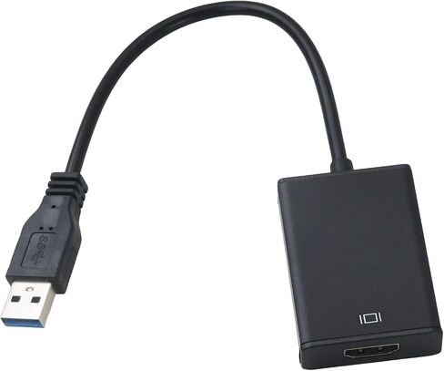 Ultra HD USB 3.0 to HDMI Adapter Cable - Gold-Plated PC Converter for Windows 7/8/10, 1920x1080 Resolution Display Extender to HDTV/Projector/Monitor in Kuwait