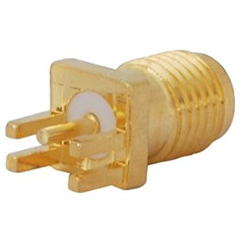 10QTY SMA Female Jack End Launch PCB Mount .040 (1mm) RF Connector Adapter Ships from USA in Kuwait
