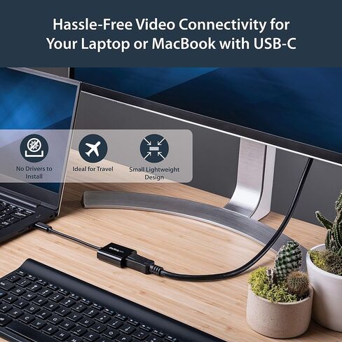 StarTech Compact USB-C to DisplayPort 1.4 Adapter, 8K 30Hz, 4K 60Hz, HBR2 in Kuwait