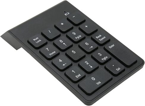2.4G Wireless Numeric Keypad with Chocolate Keys 18 Keys Plug and Play Numpad for Accounting Spreadsheets in Kuwait