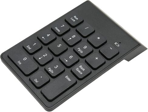 2.4G Wireless Numeric Keypad with Chocolate Keys 18 Keys Plug and Play Numpad for Accounting Spreadsheets in Kuwait