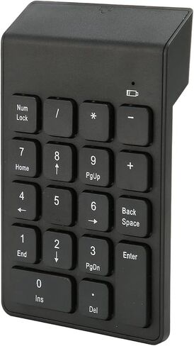 2.4G Wireless Numeric Keypad with Chocolate Keys 18 Keys Plug and Play Numpad for Accounting Spreadsheets in Kuwait