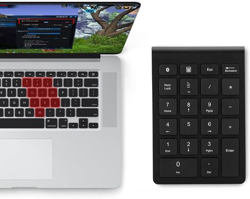 Wireless Numeric Keypad Mini Numeric Keypad with Scissor Foot Structure Fast Return Speed for Effective Number Input in Kuwait