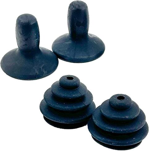AlveyTech Joystick Knob & Rubber Boot for PG Drives Joystick Controllers VSI, VR2, GC, Remote Plus, & Q-Logic - Electric Mobility Power Chairs & Wheelchair Control, Universal Parts (2 Knobs & 2 Boots) in Kuwait