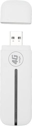 Bewinner 4G USB WiFi Modem Plug and Play, High Speed Mini Pocket USB WiFi Router for Car Outdoor Use, Supports Up to 10 Devices, Micro SIM Card, Secure WPAWPA2 Encryption, White in Kuwait
