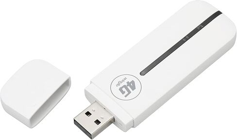 Bewinner 4G USB WiFi Modem Plug and Play, High Speed Mini Pocket USB WiFi Router for Car Outdoor Use, Supports Up to 10 Devices, Micro SIM Card, Secure WPAWPA2 Encryption, White in Kuwait