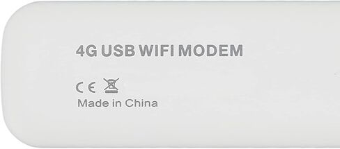 Bewinner 4G USB WiFi Modem Plug and Play, High Speed Mini Pocket USB WiFi Router for Car Outdoor Use, Supports Up to 10 Devices, Micro SIM Card, Secure WPAWPA2 Encryption, White in Kuwait
