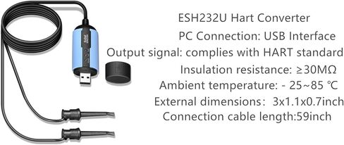 USB Hart Modem ESH232U USB to Hart Protocol Modem Hart Communicator 475 375Transmitter Convertor with Built-in Loop Resistor in Kuwait