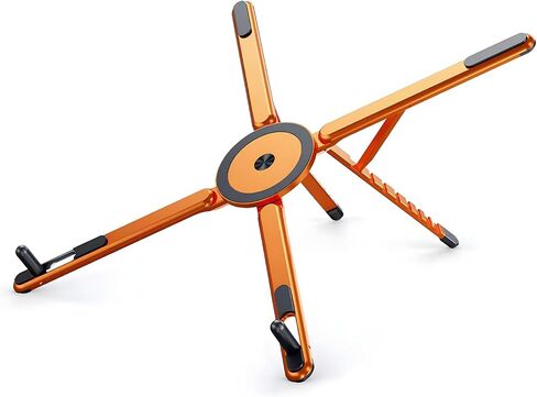 3-in-1 Magnetic Laptop Stand, Foldable Aluminum, Space Gray in Kuwait
