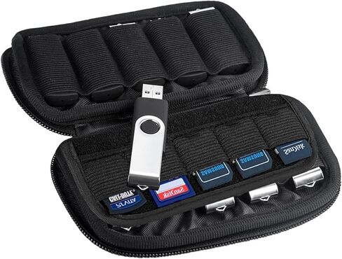 USB Flash Drive Case 20 Slots with Labels TATMOHIK USB Storage Case Thumb Drive Holder case USB Organizer Storage Bag Electronic Accessories Organizer for 10 Memory Cards and 10 USB Memory Sticks in Kuwait