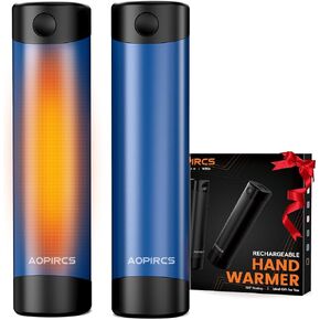 Rechargeable Hand Warmers - 2 Pack Electric Pocket Warmer, 360° Heating, 2X 5000mAh 18Hrs Long Last, 3 Settings - Camping Essentials, Hunting Gear, Christmas Stocking Stuffers, Gifts for Men, Women in Kuwait