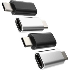 Lightning Female to USB C Male Dongle Adapter (4pack) Type Charger Cord Connector Charging Cable Compatible for Samsung Galaxy Note 10 S9 S10 S20 S21 FE S22 S23 Ultra Z Flip for iPad Pro Air 4 in Kuwait