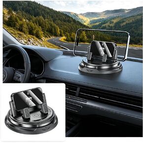 Car Phone Mount 360° Rotatable,Strong-Adhesive Cell Phone Holder for Car with Self-Locking Design/Adjustable Clamp,One-Handed Use Cars Phones Holder as Number Tag for Everyday Driving in Kuwait