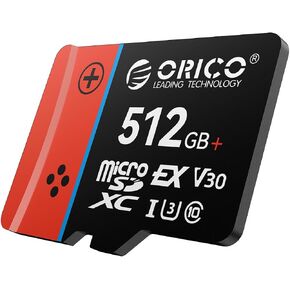 ORICO 512GB microSD Express Card, 890MB/s Read 810MB/s Write, U3 V30 A1 Memory Card for 8K Video Recording & High-Speed Burst, Compatible with Nintendo-Switch 2,Drones & Action Cameras in Kuwait