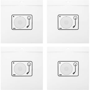 4pcs Inch Vinyl Record Storage Bag Paper Sleeve for Albums with Surface Protection and Precision Fit, Reduce Friction and Minimize Scratching, for Collectors and Professionals in Kuwait